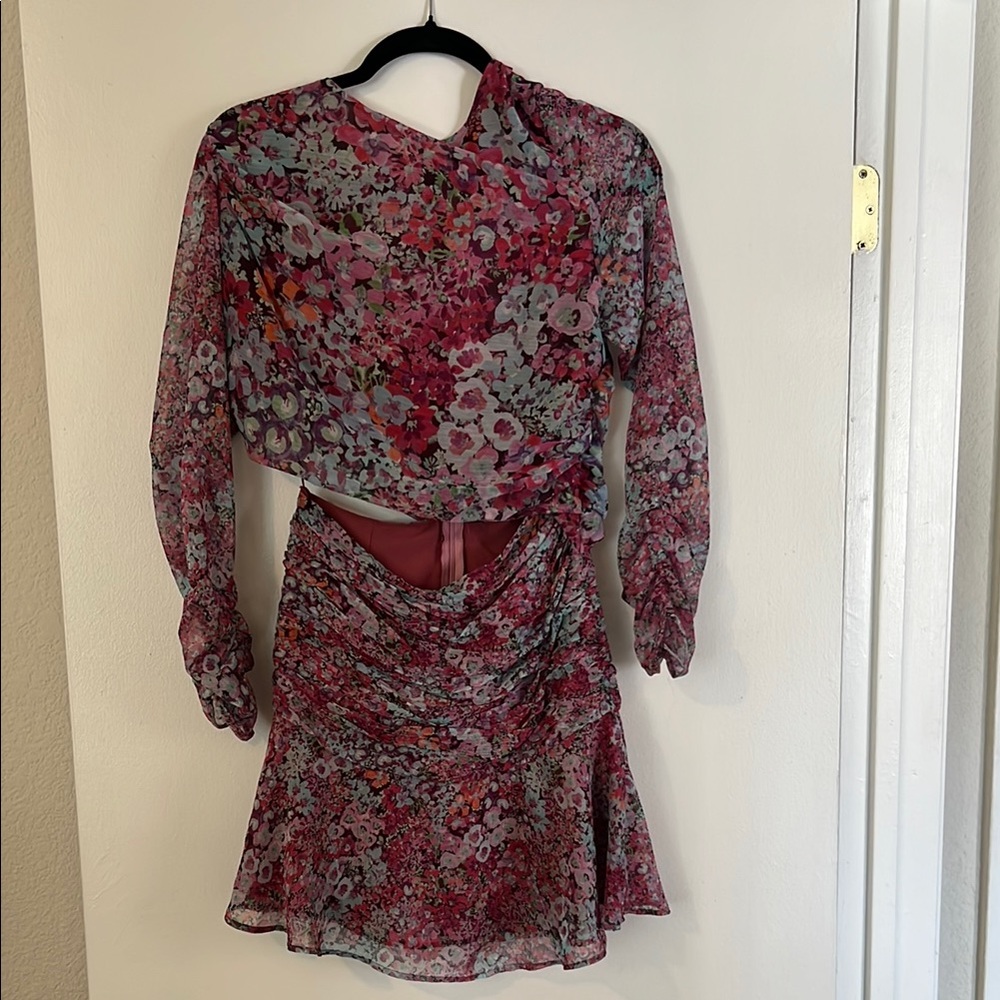 Zara Floral Long Sleeve Dress